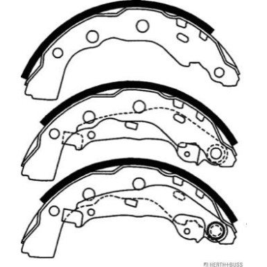 Herth+Buss Jakoparts | Bremsbackensatz | J3505035