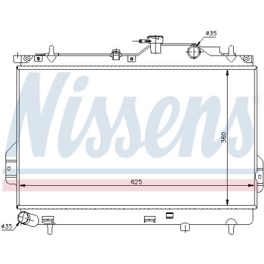 Nissens | Kühler, Motorkühlung | 67484