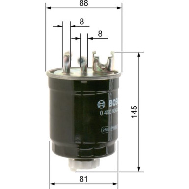 BOSCH | Kraftstofffilter | 0 450 906 409