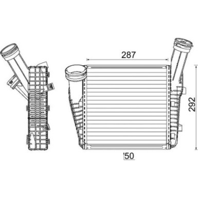 Mahle | Ladeluftkühler | CI 142 000P