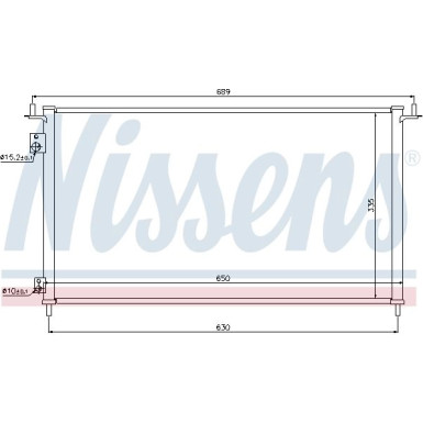 Nissens | Kondensator, Klimaanlage | 940162