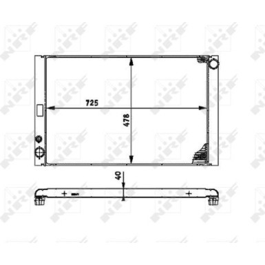 NRF | Kühler, Motorkühlung | 53716