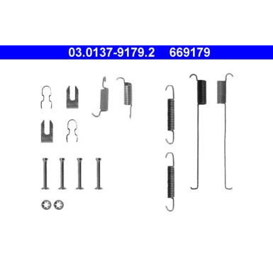 ATE | Zubehörsatz, Bremsbacken | 03.0137-9179.2