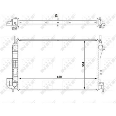 NRF | Kühler, Motorkühlung | 58294