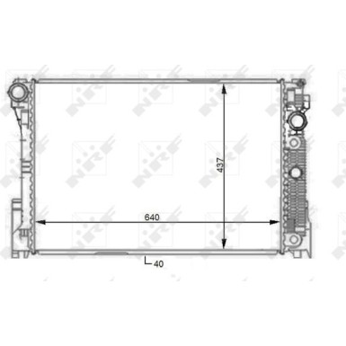 NRF | Kühler, Motorkühlung | 59108