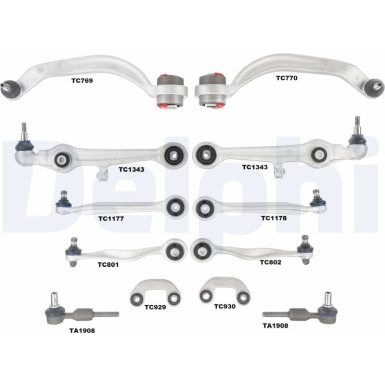 Delphi | Reparatursatz, Querlenker | TC1900KIT