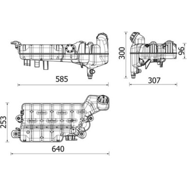 Mahle | Ausgleichsbehälter, Kühlmittel | CRT 99 000P