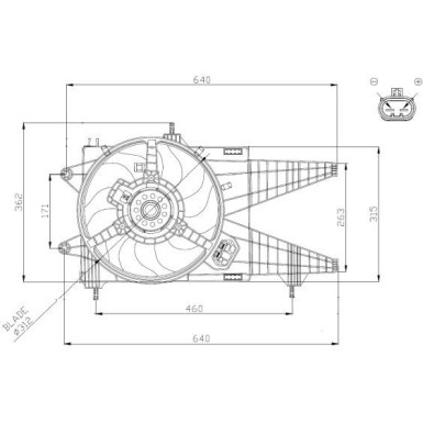 NRF | Lüfter, Motorkühlung | 47963