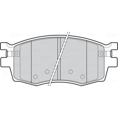 Valeo | Bremsbelagsatz, Scheibenbremse | 301868