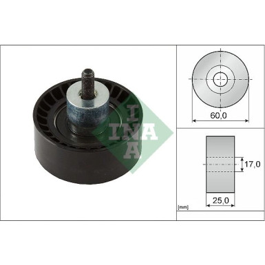 INA | Umlenk-/Führungsrolle, Zahnriemen | 532 0997 10