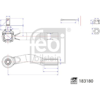 FEBI BILSTEIN 183180 Spurstangenkopf