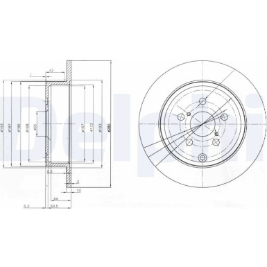 Delphi | Bremsscheibe | BG3912