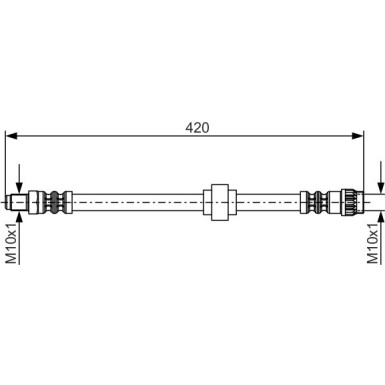 BOSCH | Bremsschlauch | 1 987 476 704