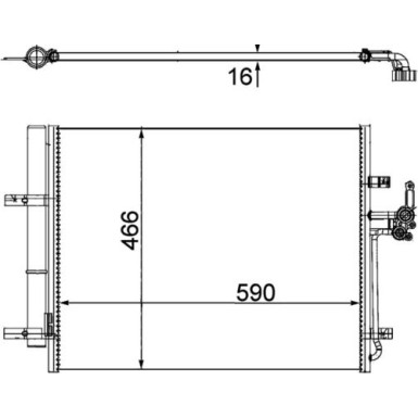 Mahle | Kondensator, Klimaanlage | AC 500 000P