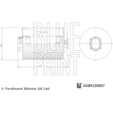 Blue Print | Kraftstofffilter | ADBP230007