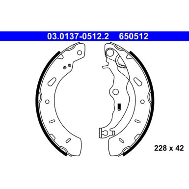 ATE | Bremsbackensatz | 03.0137-0512.2