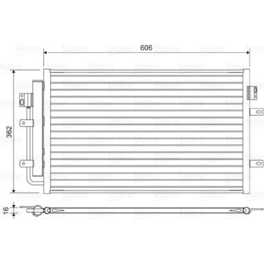 Valeo | Kondensator, Klimaanlage | 822551