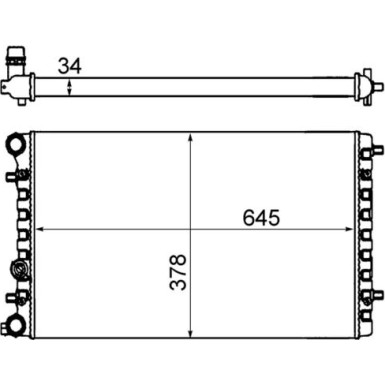 Mahle | Kühler, Motorkühlung | CR 477 001S