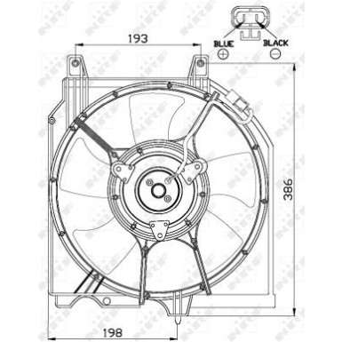 NRF | Lüfter, Motorkühlung | 47528