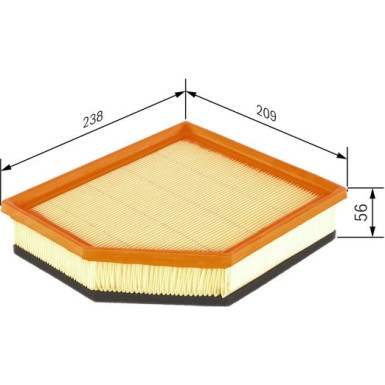 BOSCH F 026 400 146 Luftfilter