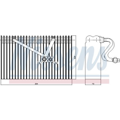 Nissens | Verdampfer, Klimaanlage | 92168