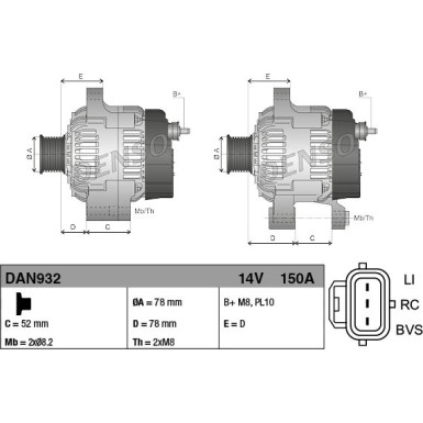 Denso | Generator | DAN932