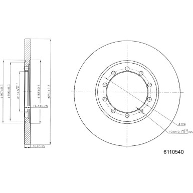 Metzger | Bremsscheibe | 6110540