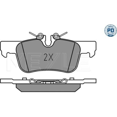 Meyle | Bremsbelagsatz, Scheibenbremse | 025 253 3116/PD