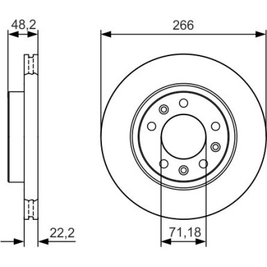 BOSCH | Bremsscheibe | 0 986 479 C34