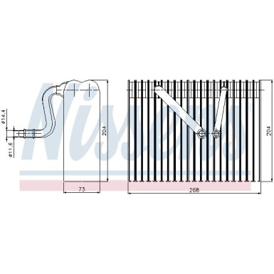 Nissens | Verdampfer, Klimaanlage | 92183