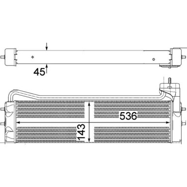 Mahle | Ölkühler, Motoröl | CLC 110 000P