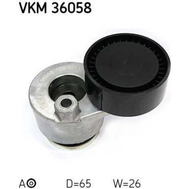 SKF | Spannrolle, Keilrippenriemen | VKM 36058