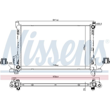 Nissens | Kühler, Motorkühlung | 630793