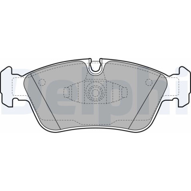 Delphi | Bremsbelagsatz, Scheibenbremse | LP1925