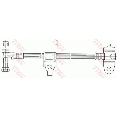 TRW | Bremsschlauch | PHD953