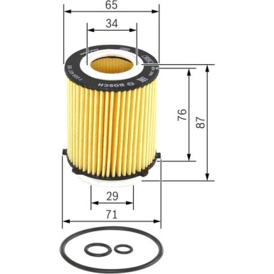 BOSCH F 026 407 166 Ölfilter