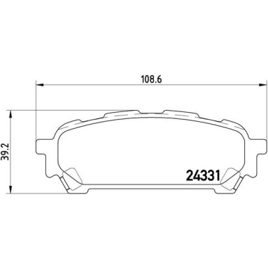 Brembo | Bremsbelagsatz, Scheibenbremse | P 78 014