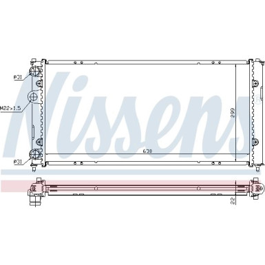 Nissens | Kühler, Motorkühlung | 673001