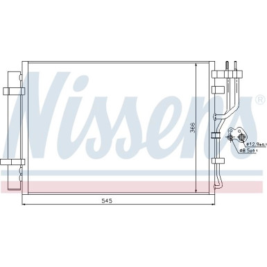 Nissens | Kondensator, Klimaanlage | 940251