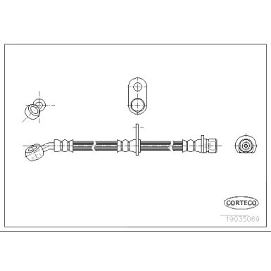 Corteco | Bremsschlauch | 19035069