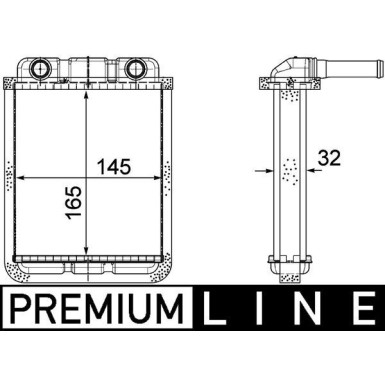 Mahle | Wärmetauscher, Innenraumheizung | AH 182 000P