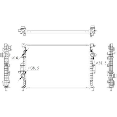 NRF | Kühler, Motorkühlung | 550006