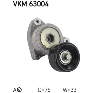 SKF | Spannrolle, Keilrippenriemen | VKM 63004