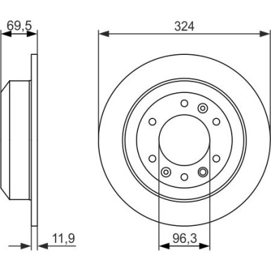 BOSCH | Bremsscheibe | 0 986 479 598