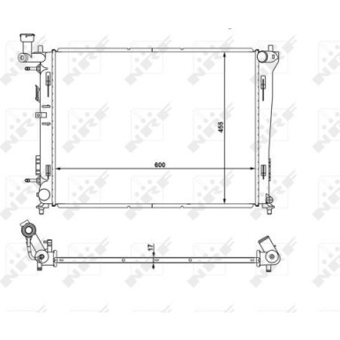 NRF | Kühler, Motorkühlung | 53931