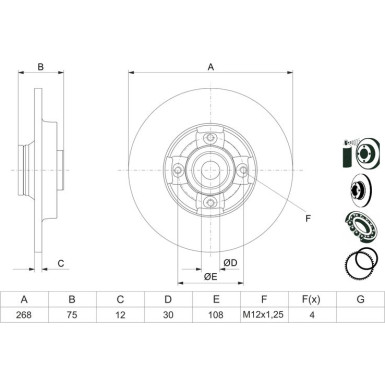 BOSCH | Bremsscheibe | 0 986 479 387