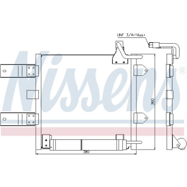 Nissens | Kondensator, Klimaanlage | 94446