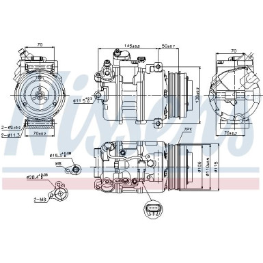 Nissens | Kompressor, Klimaanlage | 89574