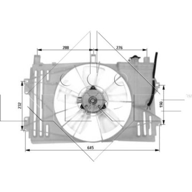 NRF | Lüfter, Motorkühlung | 47053