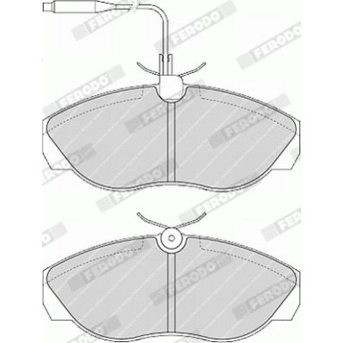 Ferodo | Bremsbelagsatz, Scheibenbremse | FVR967